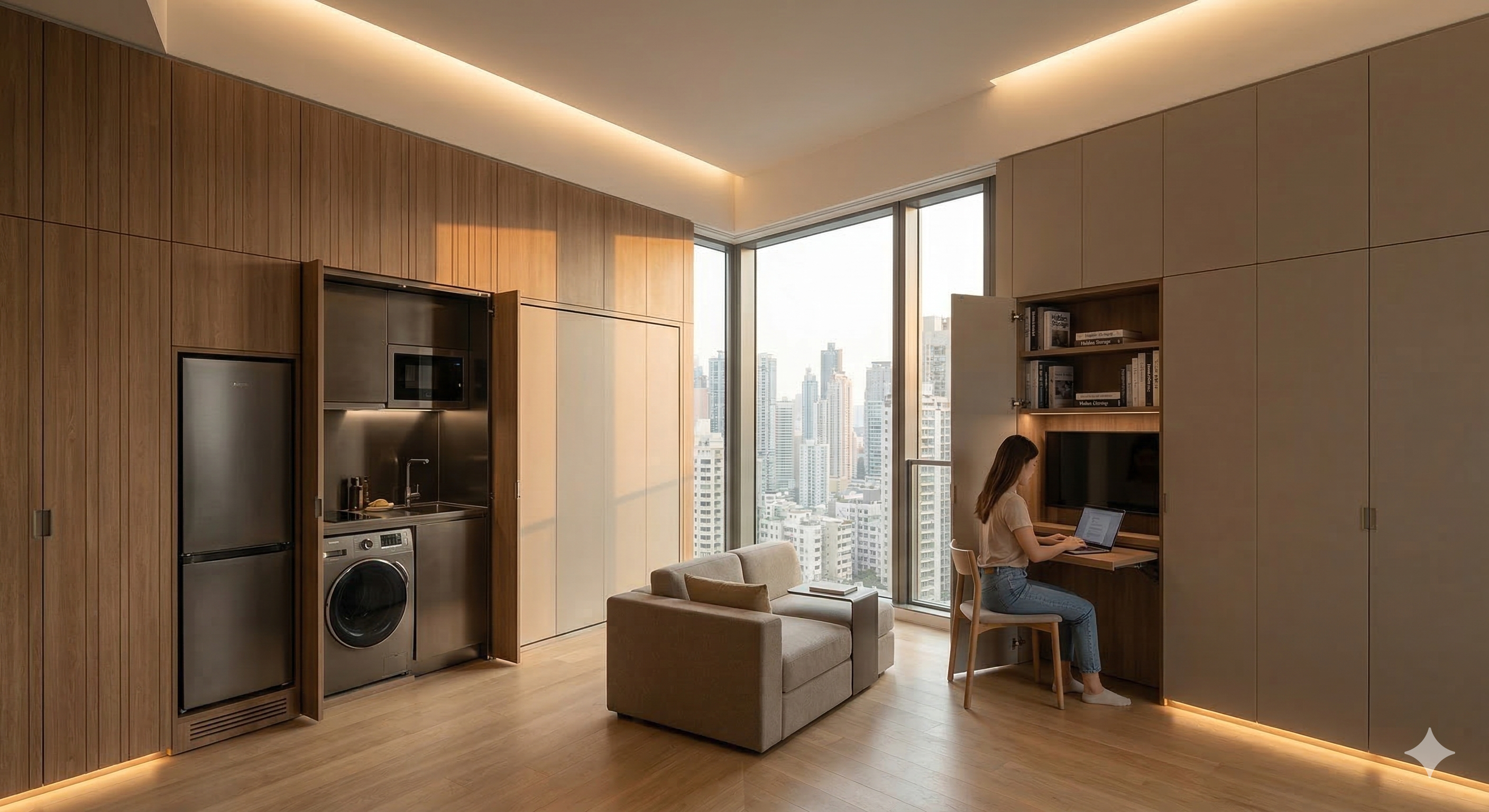 마이크로 리빙(Micro-living): "도심 속 작은 공간의 기적, 초소형 주거의 미니멀리즘”